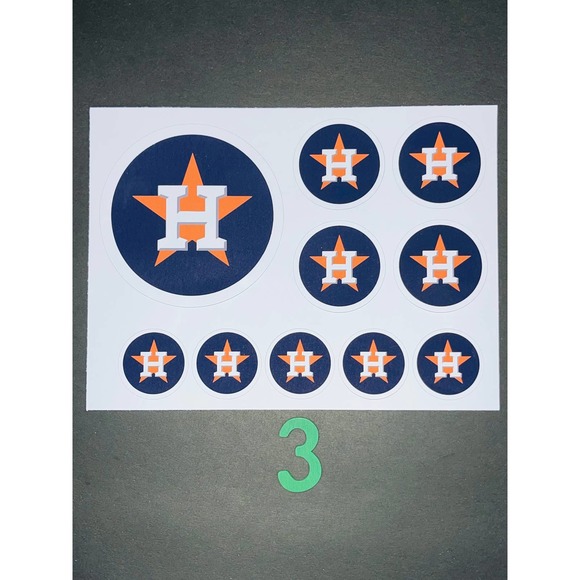 ASTROS BASEBALL HIGH QUALITY STICKERS SET BUNDLE - Picture 3 of 11